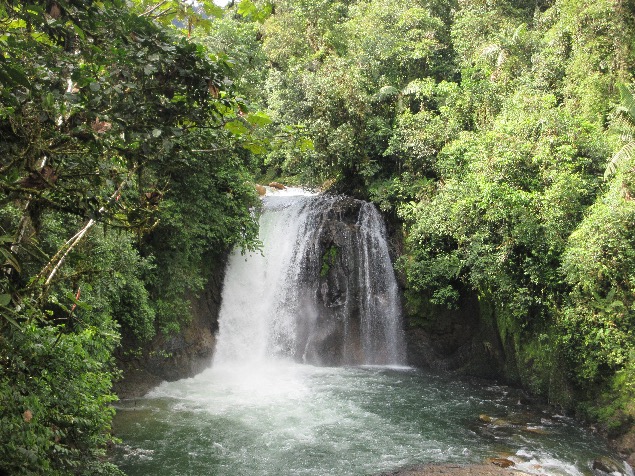 Ecuador has lots of waterfalls...