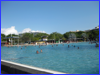 Public pool with sandy shore - Cairns